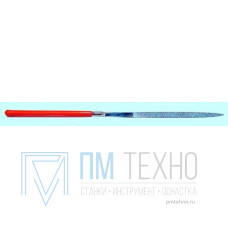 Надфиль Алмазный трехгранный L140х3 с обрезиненной ручкой 
