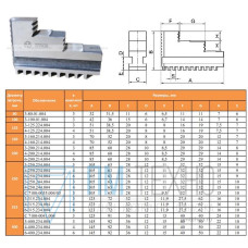 Патрон токарный Кулачки прямые  d160 3-160.214.004 (Гродно)